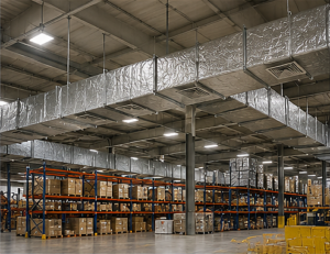 Ứng dụng ống gió cho nhà kho