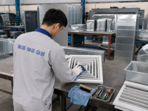 vệ sinh cửa gió