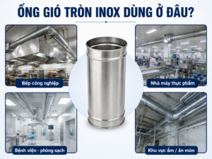 Ứng dụng của ống gió tròn inox